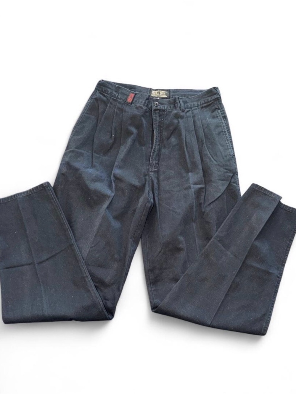Bugle Boy Black Pleated Chinos